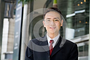 Good looking asian business man