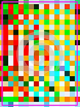 A good-looking deviant digital pattern of colorful triangles photo