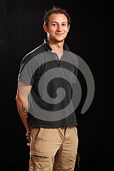 Good Looking Young Man in Studio