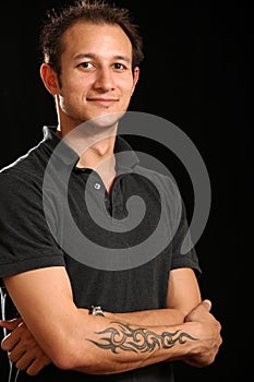 Good Looking Young Man in Studio