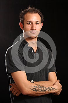 Good Looking Young Man in Studio