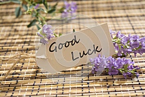 Good luck