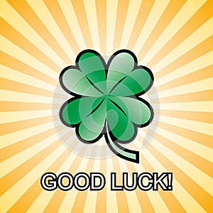 Good luck clover - vector