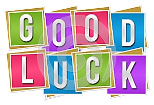 Good Luck Colorful Blocks