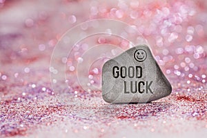 Good luck engrave on stone photo