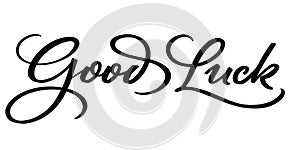 GOOD LUCK hand lettering (vector)