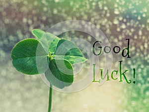 Good Luck - inspirational motivation quote