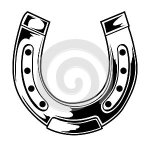 Good Luck Lucky Horseshoe Vector 05245