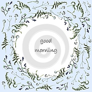 Good morgning postcard