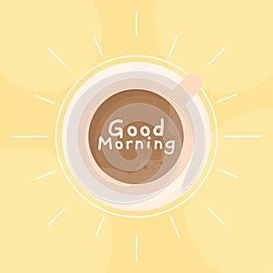 good morning breakfast card