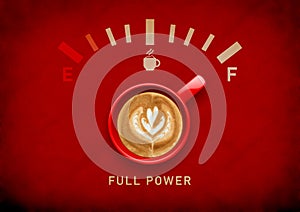 Good Morning Coffee Lathe Fuel Meter Concept Poster