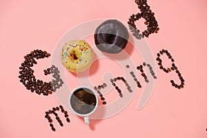 Good morning, donuts and coffee