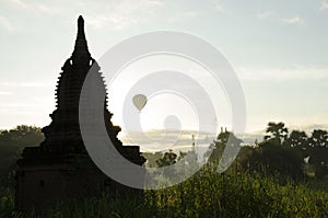 Good morning in Myanmar Bagan photo