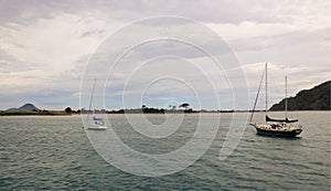 Good morning in Whakatane bay, New Zealand