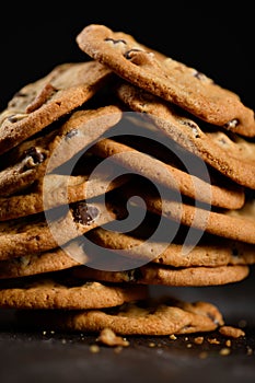 A good ole stack of Chocolate chip cookies