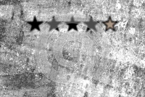 Good rating concept. Quality level, good service. The concept of feedback of five star