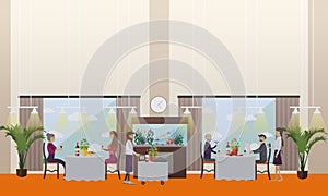 Good restaurant concept vector illustration in flat style