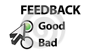 Good selected on a feedback question