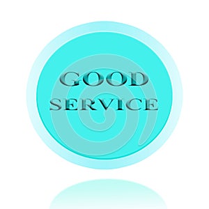 Good Service icon or symbol image concept design with business f