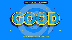 Good text effect editable eps file