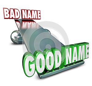 Good Vs Bad Name Weighing Options Best Brand Identity New Relaunched Company Business