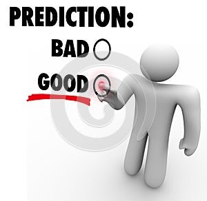 Good Vs Bad Prediction Words Choose Future Expectation