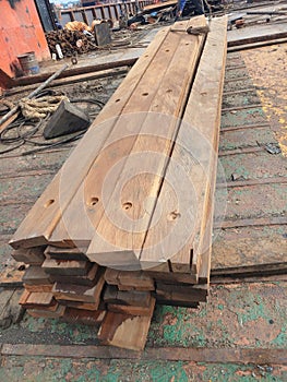 Good wood used for ship decks