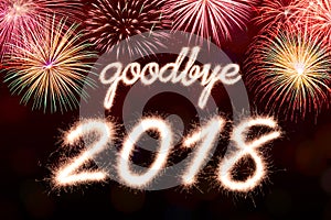 Goodbye 2018 Sparkle firework