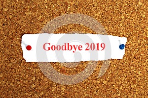 Goodbye 2019 on paper