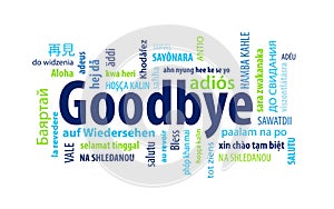 Goodbye Word Cloud