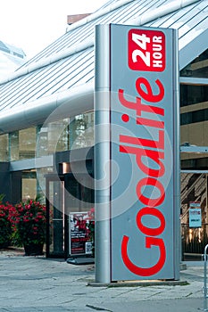 Goodlife fitness company sign