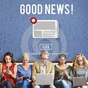 Goods News Newsletter Announcement Daily Concept