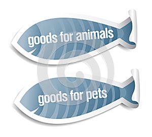 Goods for pets stickers