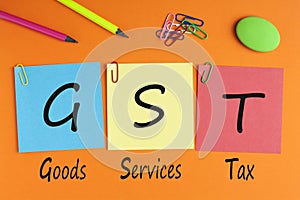 Goods Services Tax GST Concept