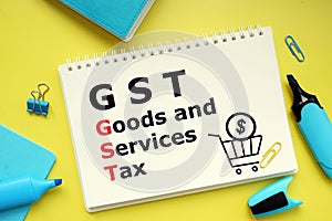 Goods and Services Tax GST is shown using the text