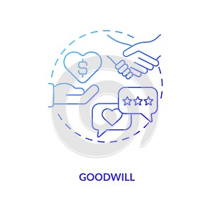Goodwill concept icon photo