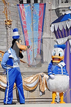 Goofy and Donald Duck in Disney World