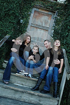 Goofy Family Portrait