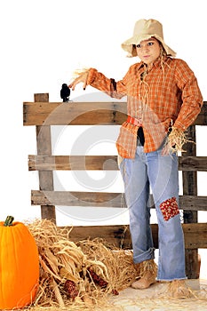 Goofy Teen Scarecrow photo