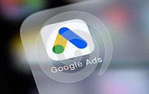 Google Ads AdWords icon app on the screen