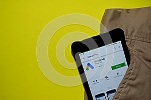 Google Ads dev application on Smartphone screen.
