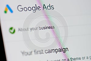 Google ads menu