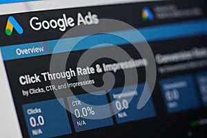 Google ads menu