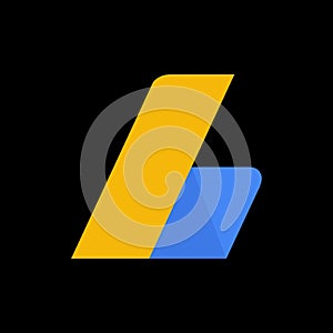 Google adsense symbol logo with black background