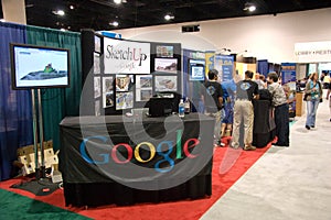 Google booth at the conference