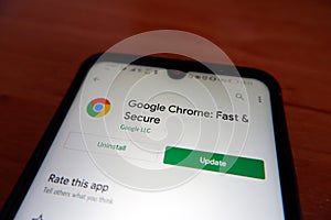 Google Chrome update for smartphone