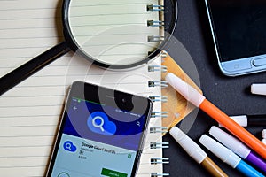Google Cloud Search App on Smartphone screen.