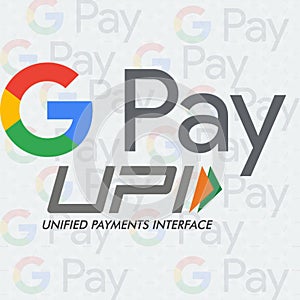 Google pay upi logo. unified payment interface india