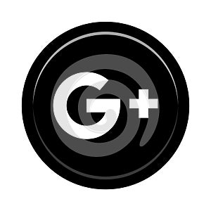 Google plus social media icon button