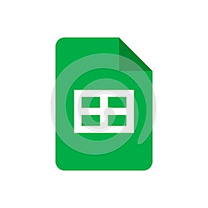 Google Sheets Logo on white background